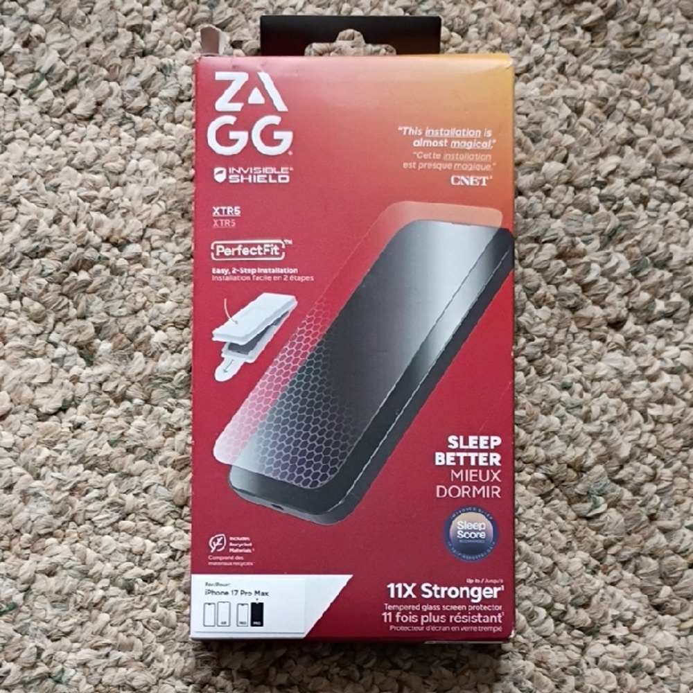 ZAGG InvisibleShield Screen Protector - Black iPhone 17 Pro Max